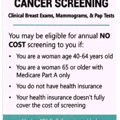 BREAST AND CERVICAL CANCER SCREENING